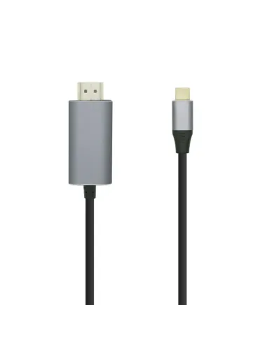 AISENS Cable conversor USB-C a HDMI 4K@60HZ, USB-C/M-HDMI/M, Negro, 0.8m