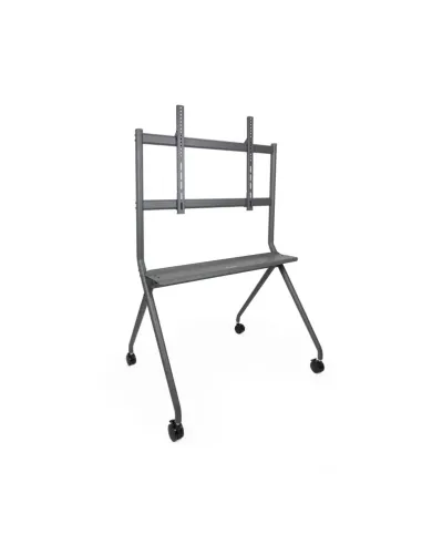 TooQ iSTAND Soporte de Suelo con Ruedas para Pantallas 50"- 86", Gris