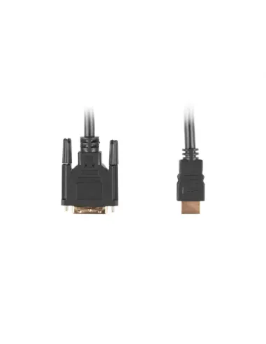 CABLE HDMI LANBERG MACHO/DVI-D 18+1 MACHO SINGLE LINK 0.5M NEGRO