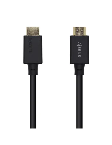 AISENS Cable HDMI V2.1 Ultra Alta Velocidad / HEC Certificado 8k@60Hz 48Gbps, A/M-A/M, Negro, 2.0m