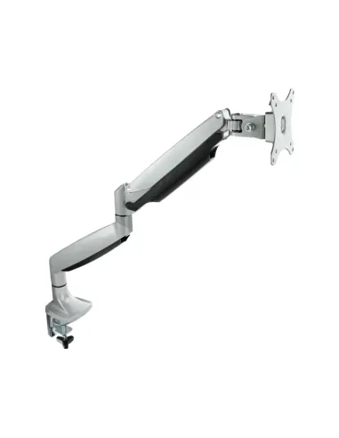 TooQ Soporte de Mesa Giratorio e Inclinable para Pantalla (Monitor / TV Plasma / LCD / LED) 13” – 32”, de Un Brazo, Plata