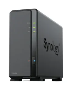 NAS Synology Diskstation DS124/ 1 Bahía 3.5"- 2.5"/ 1GB DDR4/ Formato Torre