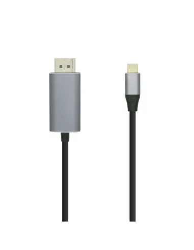 AISENS Cable conversor USB-C a Displayport 4K@60HZ, USB-C/M-DP/M, Negro, 1.8m