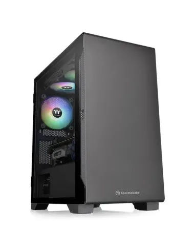 TORRE MICRO ATX THERMALTAKE S100 TG NEGRO