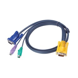 ATEN 2L-5210P cable para video, teclado y ratón (kvm) Negro 10 m