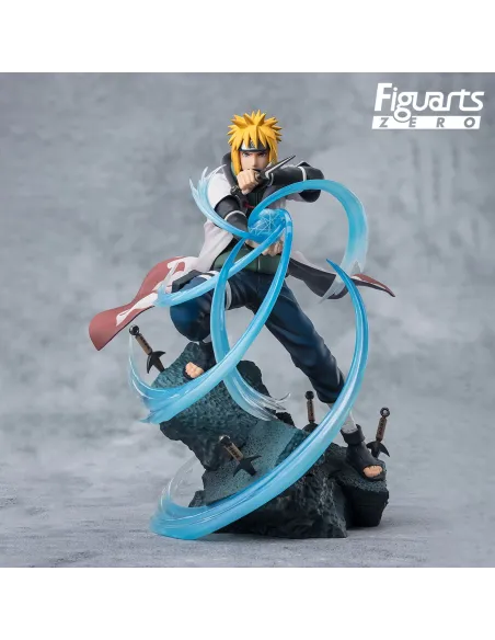 Figura tamshii nations naruto shippuden figuarts zero minato namikaze - rasengan -  super fierce battle fig. 20 cm