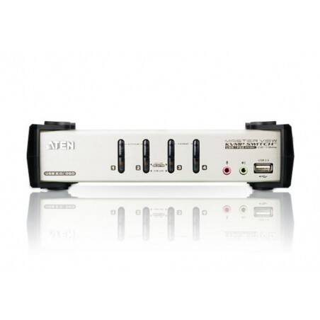 ATEN Switch KVMP™ VGA Audio PS 2-USB de 4 puertos con OSD