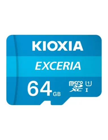 Tarjeta memoria micro secure digital sd kioxia 64gb exceria uhs - i c10 r100 con adaptador