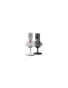 Mars Gaming MMICXW Micrófono Estudio Profesional LED Mute USB Blanco