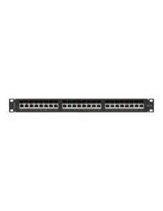 Patch panel lanberg 24 puertos 1u cat.6a ftp 19pulgadas negro