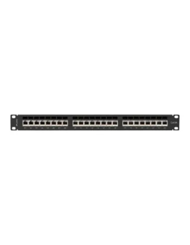 Patch panel lanberg 24 puertos 1u cat.6a ftp 19pulgadas negro