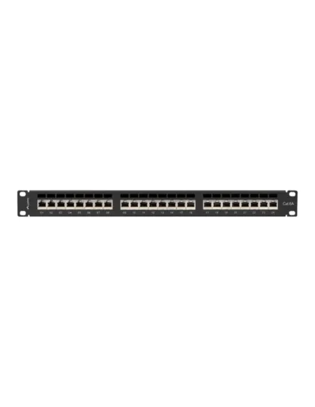 Patch panel lanberg 24 puertos 1u cat.6a ftp 19pulgadas negro