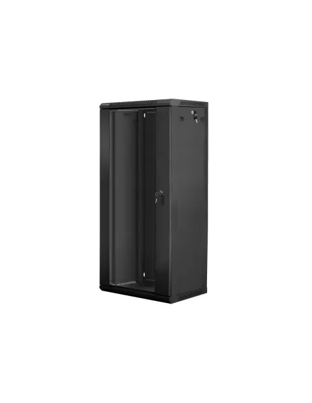 Armario rack lanberg 27u 600 x 450 19pulgadas carga maxima 60kg negro