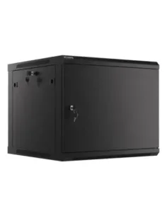 Armario lanberg mural rack 19pulgadas 9u -  600x600 negro