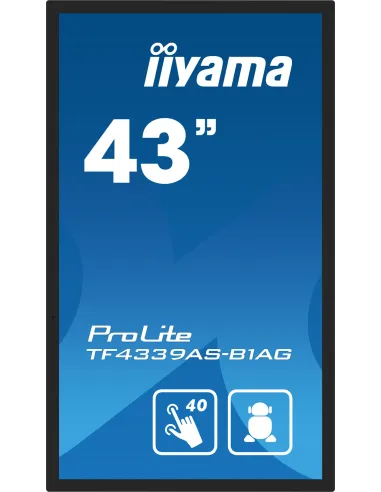 iiyama TF4339AS-B1AG pantalla de señalización Pantalla plana para señalización digital 108 cm (42.5") LED 500 cd   m² 4K Ultra