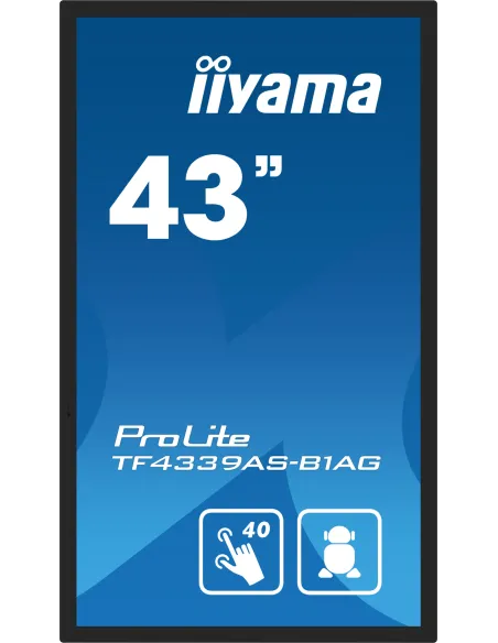 iiyama TF4339AS-B1AG pantalla de señalización Pantalla plana para señalización digital 108 cm (42.5") LED 500 cd   m² 4K Ultra