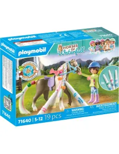 Playmobil set caballo para colorear