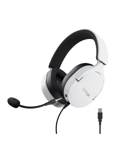 Trust GXT 490 FAYZO Auriculares Alámbrico Diadema Motocicleta USB tipo A Negro, Blanco