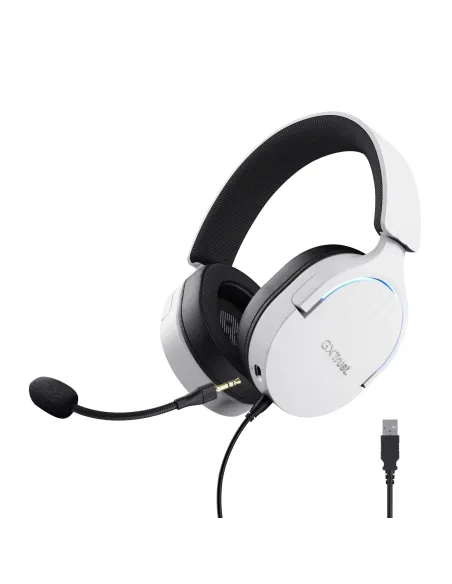 Trust GXT 490 FAYZO Auriculares Alámbrico Diadema Motocicleta USB tipo A Negro, Blanco