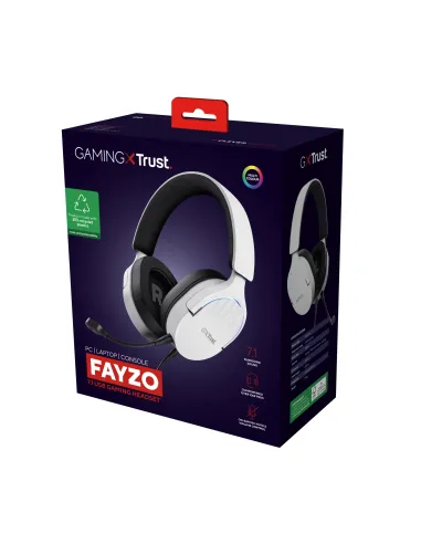 Trust GXT 490 FAYZO Auriculares Alámbrico Diadema Motocicleta USB tipo A Negro, Blanco
