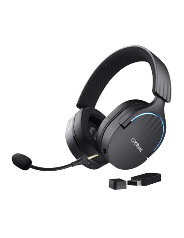 Trust GXT 491 Fayzo Auriculares Inalámbrico y alámbrico Diadema Juego USB Tipo C Bluetooth Negro