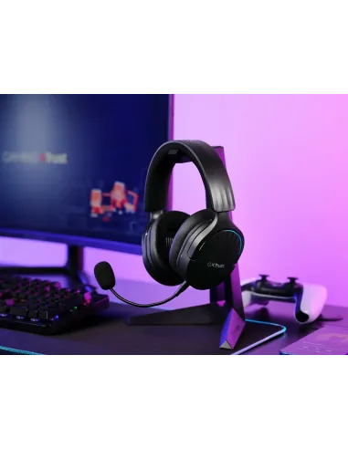 Trust GXT 491 Fayzo Auriculares Inalámbrico y alámbrico Diadema Juego USB Tipo C Bluetooth Negro