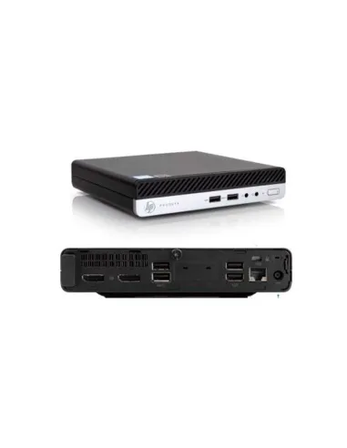 Ordenador reacondicionado mini hp prodesk 400 g4 - i5 - 8th - 16gb - 512gb ssd - win 10 pro - sin cable trebol - sin vga