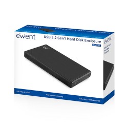 Ewent EW7032 caja para disco duro externo Carcasa de disco duro SSD Negro 2.5"