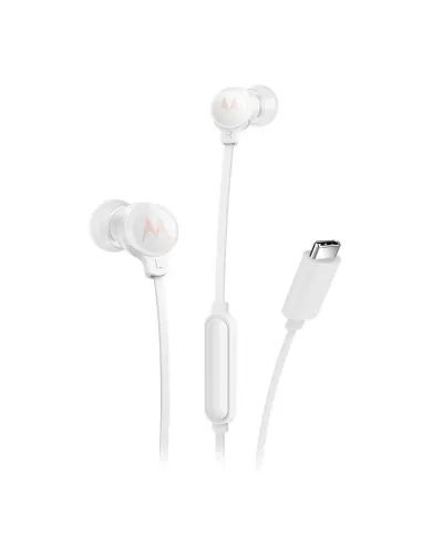 Motorola EARBUDS3CSWHITE auricular y casco Auriculares Alámbrico Dentro de oído Llamadas Música USB Tipo C Blanco