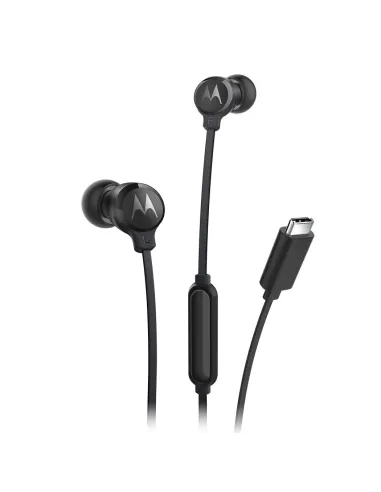 Motorola EARBUDS3CS auricular y casco Auriculares Alámbrico Dentro de oído Llamadas Música USB Tipo C Negro