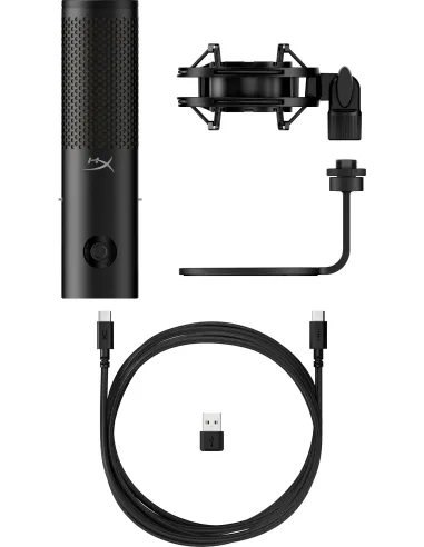 HP HyperX QuadCast 2 S - USB Microphone (Black) Negro Micrófono de superficie para mesa
