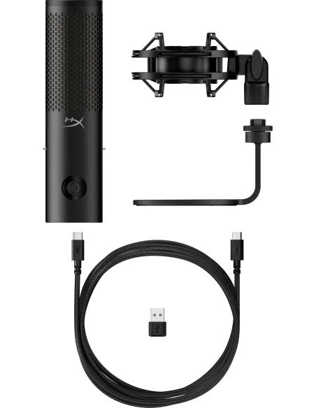 HP HyperX QuadCast 2 S - USB Microphone (Black) Negro Micrófono de superficie para mesa