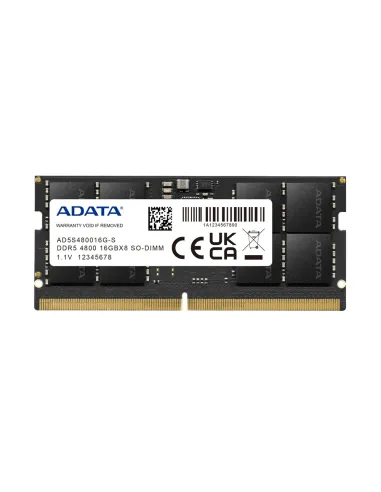 ADATA AD5S480016G-S módulo de memoria 16 GB 1 x 16 GB DDR5 4800 MHz ECC