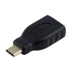 AISENS A108-0323 cambiador de género para cable USB-C USB-A Negro