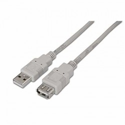 AISENS A101-0013 cable USB 1,8 m USB 2.0 USB A Beige