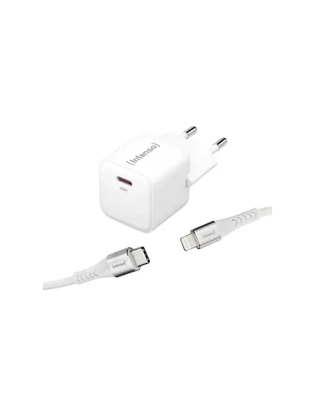 Intenso | KIT Cargador GaN W30C + Cable Lightning