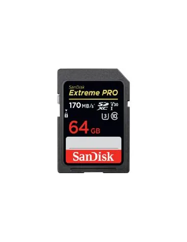 Tarjeta sandisk extreme pro sdxc card 64gb -  170mb - s v30 uhs - i u3