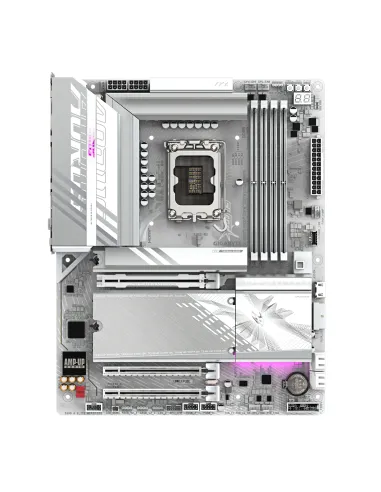 GIGABYTE Placa base Z890 AORUS ELITE WIFI7 ICE - Compatible con CPUs Intel Core Ultra (Serie 2), VRM de 16+1+2 fases, hasta