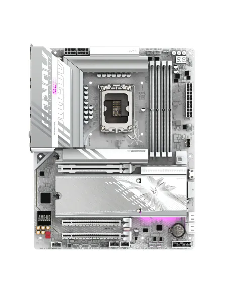 GIGABYTE Placa base Z890 AORUS ELITE WIFI7 ICE - Compatible con CPUs Intel Core Ultra (Serie 2), VRM de 16+1+2 fases, hasta