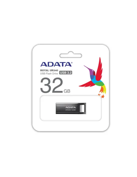 ADATA UR340 unidad flash USB 32 GB USB tipo A 3.2 Gen 1 (3.1 Gen 1) Negro