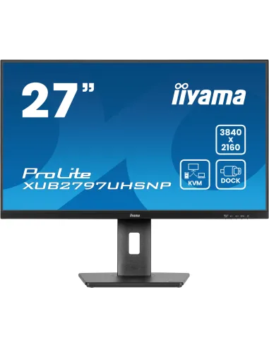 iiyama ProLite XUB2797UHSNP-B1 pantalla para PC 68,6 cm (27") 3840 x 2160 Pixeles 4K Ultra HD LED Negro