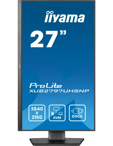 iiyama ProLite XUB2797UHSNP-B1 pantalla para PC 68,6 cm (27") 3840 x 2160 Pixeles 4K Ultra HD LED Negro