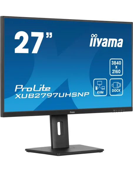 iiyama ProLite XUB2797UHSNP-B1 pantalla para PC 68,6 cm (27") 3840 x 2160 Pixeles 4K Ultra HD LED Negro