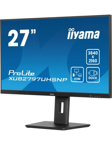 iiyama ProLite XUB2797UHSNP-B1 pantalla para PC 68,6 cm (27") 3840 x 2160 Pixeles 4K Ultra HD LED Negro