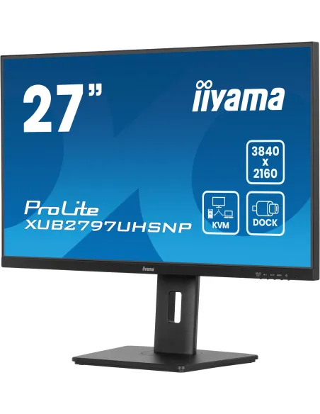 iiyama ProLite XUB2797UHSNP-B1 pantalla para PC 68,6 cm (27") 3840 x 2160 Pixeles 4K Ultra HD LED Negro