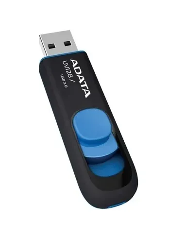 ADATA 64GB DashDrive UV128 unidad flash USB USB tipo A 3.2 Gen 1 (3.1 Gen 1) Negro, Azul