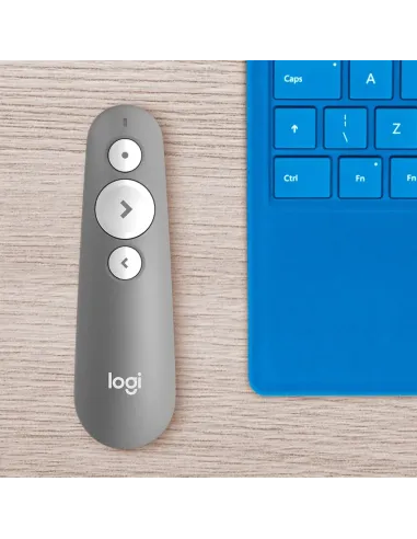 Logitech R500 apuntador inalámbricos Bluetooth RF Gris