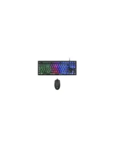 Mars Gaming MCPTKLES Combo RGB Teclado y Ratón 3200DPI Diseño TKL Idioma Español