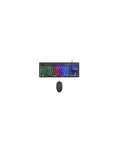 Mars Gaming MCPTKLES Combo RGB Teclado y Ratón 3200DPI Diseño TKL Idioma Español