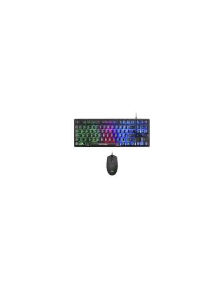 Mars Gaming MCPTKLES Combo RGB Teclado y Ratón 3200DPI Diseño TKL Idioma Español
